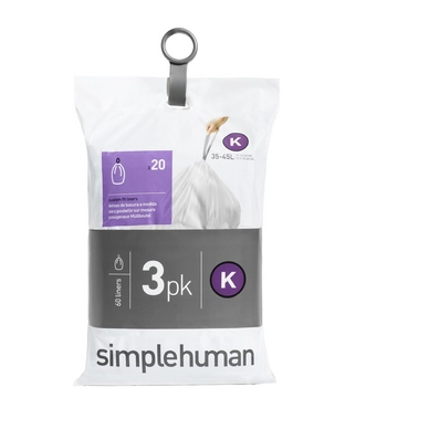 Afvalzak simplehuman Code K Pocket Liner 38L 3-Pack (3x20-Delig)