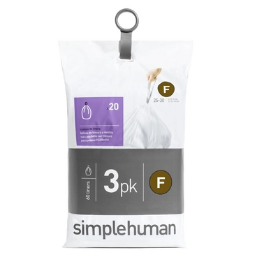 Afvalzak simplehuman Code F Pocket Liner 25L 3-Pack (3x20-Delig)