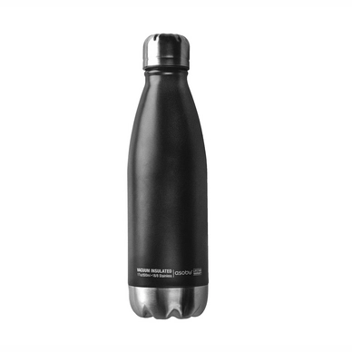 Thermosflasche Asobu Central Park Bottle Schwarz Silber 510 ml