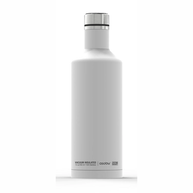Thermosflasche Asobu Time Square Travel Bottle Weiß 450 ml