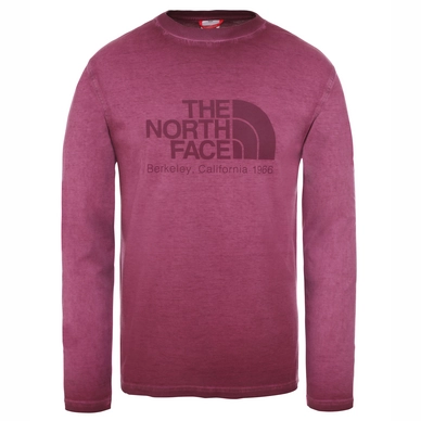T-Shirt The North Face Men LS Washed Deep Garnet Red