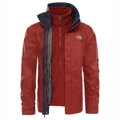 Winter Jacket The North Face Men Evolve II Triclimate Brandy Brown