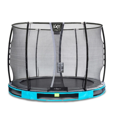 Trampoline EXIT Elegant Ground 305 Blue Safetynet Deluxe