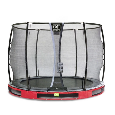 Trampoline EXIT Toys Elegant Ground 305 Red Safetynet Deluxe