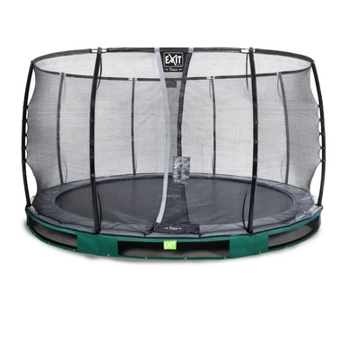Trampoline EXIT Toys Elegant Ground 366 Green Safetynet Deluxe