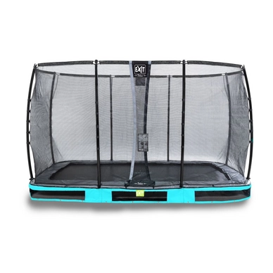 Trampoline EXIT Elegant Ground 366 x 214 Blue Safetynet Deluxe