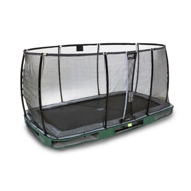Trampoline EXIT Elegant Ground 427 x 244 Green Safetynet Deluxe