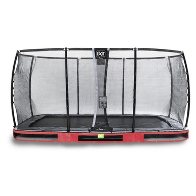 Trampoline EXIT Elegant Ground 427 x 244 Red Safetynet Deluxe