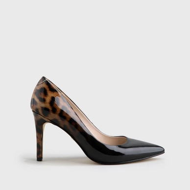 Buffalo Amani Black Leopard Patent PU Leather