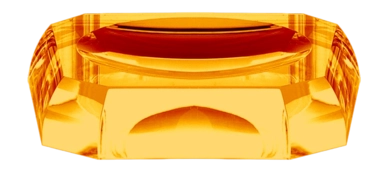 Porte-Savon Décor Walther Kristall Orange 12 cm