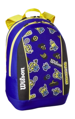 Tennisrucksack Wilson Minions V3.0 Tour Jr Blue Yellow