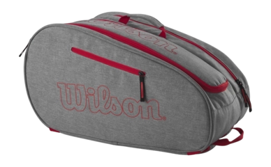 Padeltasche Wilson Team Padel Bag Grey Bright Red