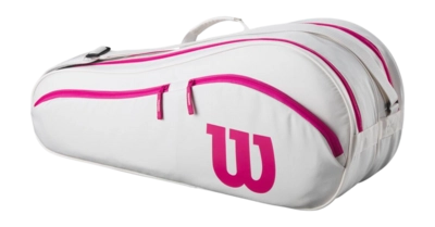 Tennis Bag Wilson Advantage 6-Pack Racket Bag Off White / Pink 2025