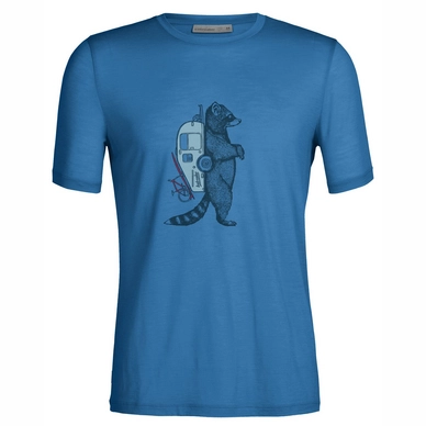 T-Shirt Icebreaker Homme Tech Lite II SS Tee Waschbar Wandering Azul