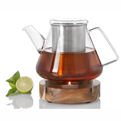 Theepot Adhoc Cone met Warmhouder Transparant