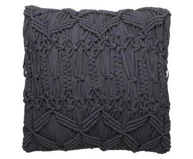 Sierkussen Yellow Vedra Dark Grey (50 x 50 cm)
