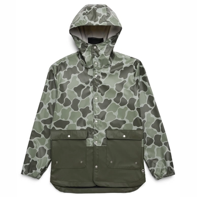 Jas Herschel Supply Co. Men's Rainwear Parka Frog Camo/Dark Olive