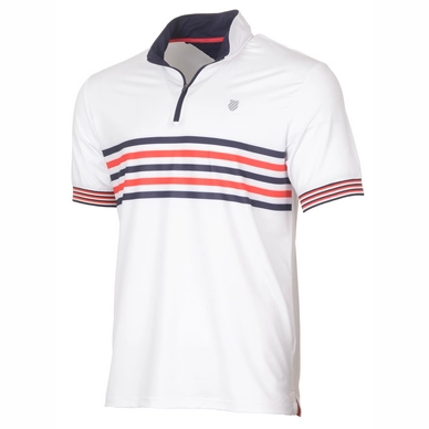 Polo K Swiss Homme TAC Heritage Zip S S Polo White