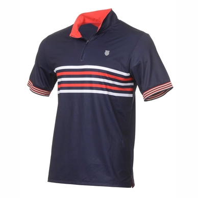 Polo K Swiss TAC Heritage Zip S S Polo Navy
