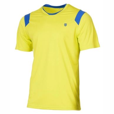 T-shirt de tennis K Swiss Performance Crew Tee Men Neon Citron