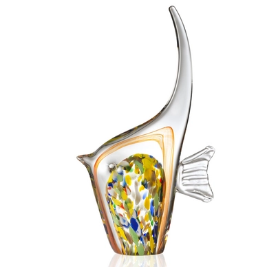 Sculpture Leonardo Fish Oceano 30 Orange