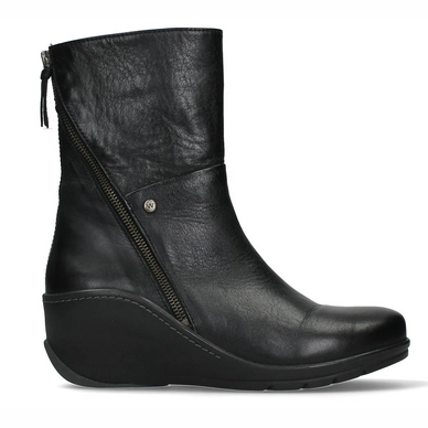 Enkellaars Wolky Women Newtok Savana Leather Black