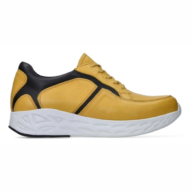 Sneaker Wolky Women Bounce Nappa leather Yellow Black