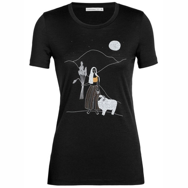 T-Shirt Icebreaker Femme Tech Lite II SS Tee The Ram Herder Black