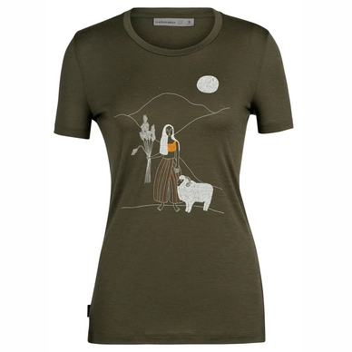 T-Shirt Icebreaker Femmes Tech Lite II SS Tee The Ram Herder Plomb