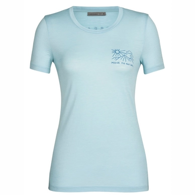 T-Shirt Icebreaker Femme Tech Lite II SS Tee Mountain Lake Haze