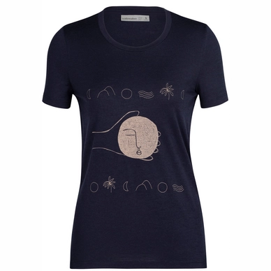 T-Shirt Icebreaker Femme Tech Lite II SS Tee Moon Sonnet Midnight Navy