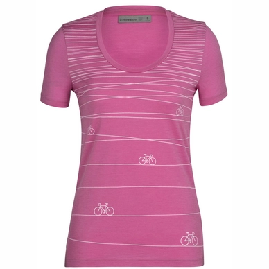 T-Shirt Icebreaker Femmes Tech Lite II SS Scoop Tee Hill Sprint Cosmic