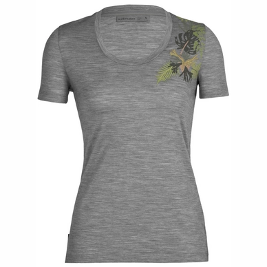 T-Shirt Icebreaker Femme Tech Lite II SS Scoop Tee Fabulous Fer Metro Heather