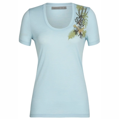 T-Shirt Icebreaker Femme Tech Lite II SS Scoop Tee Fabulous Fer Haze