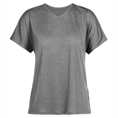 T-Shirt Icebreaker Femmes Drayden Reversible SS Top Metro Heather