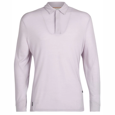 Polo Icebreaker Men Merino Pique LS Lilac