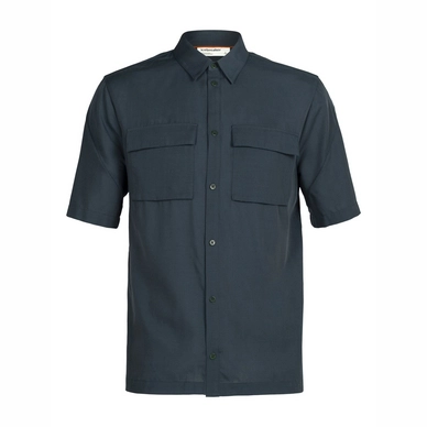 T-Shirt Icebreaker Men Natural Blend SS Double Pocket Shirt Ivy
