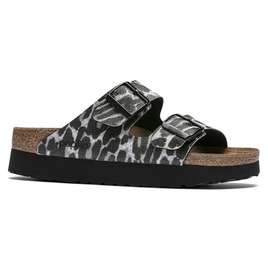 Slipper Birkenstock Women Arizona BF Leo Birko-Flor Black Narrow