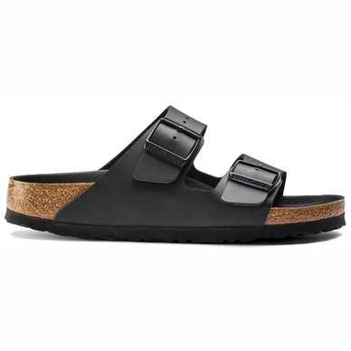 Slipper Birkenstock Unisex Arizona Birko-Flor Triples Black Narrow