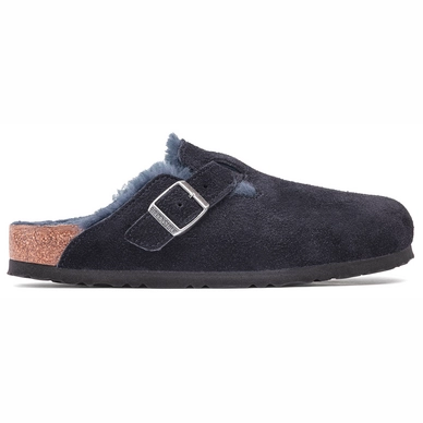 Klomp Birkenstock Unisex Boston Sherling Narrow Midnight