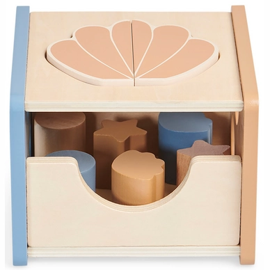 Houten Vormenstoof Jollein Shell Blue