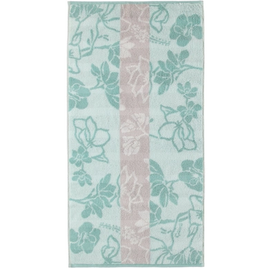 Douchelaken Cawö Noblesse Interior Floral Sea Green
