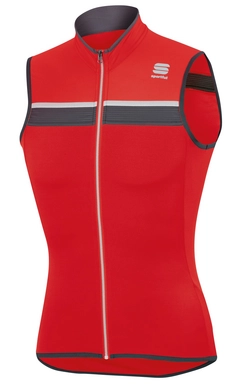 Fietsshirt Sportful Men Pista Sleeveless Jersey Red Anthracite White