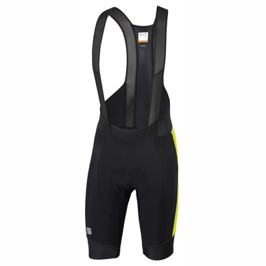 Fietsbroek Sportful Men GTS Bibshort Black Yellow Fluo