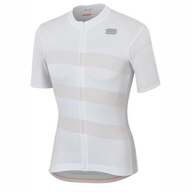 Fietsshirt Sportful Men Team 2.0 Ribbon Jersey White Alaska Gray