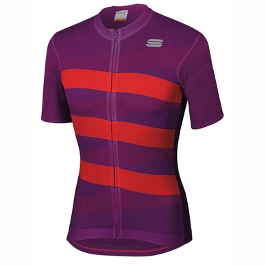 Fietsshirt Sportful Men Team 2.0 Ribbon Jersey Victorian Purple Red