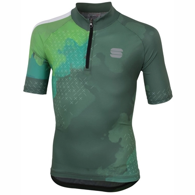 Fietsshirt Sportful Dolomia Kid Jersey SS Dry Green