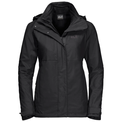Jacke Jack Wolfskin Echo Pass Black Damen
