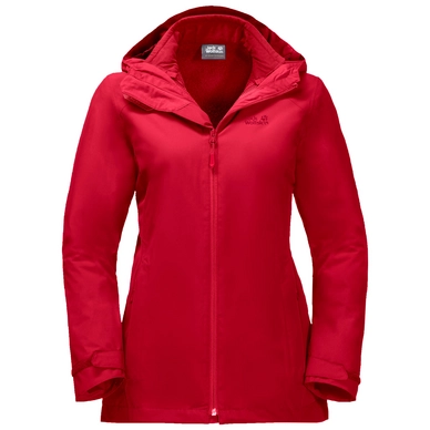 Jacke Jack Wolfskin Norrland 3In1 Red Fire Damen