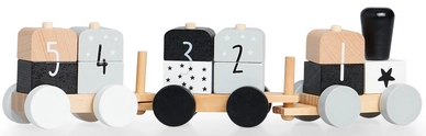 Houten Speelgoedtrein Jollein Grey/White